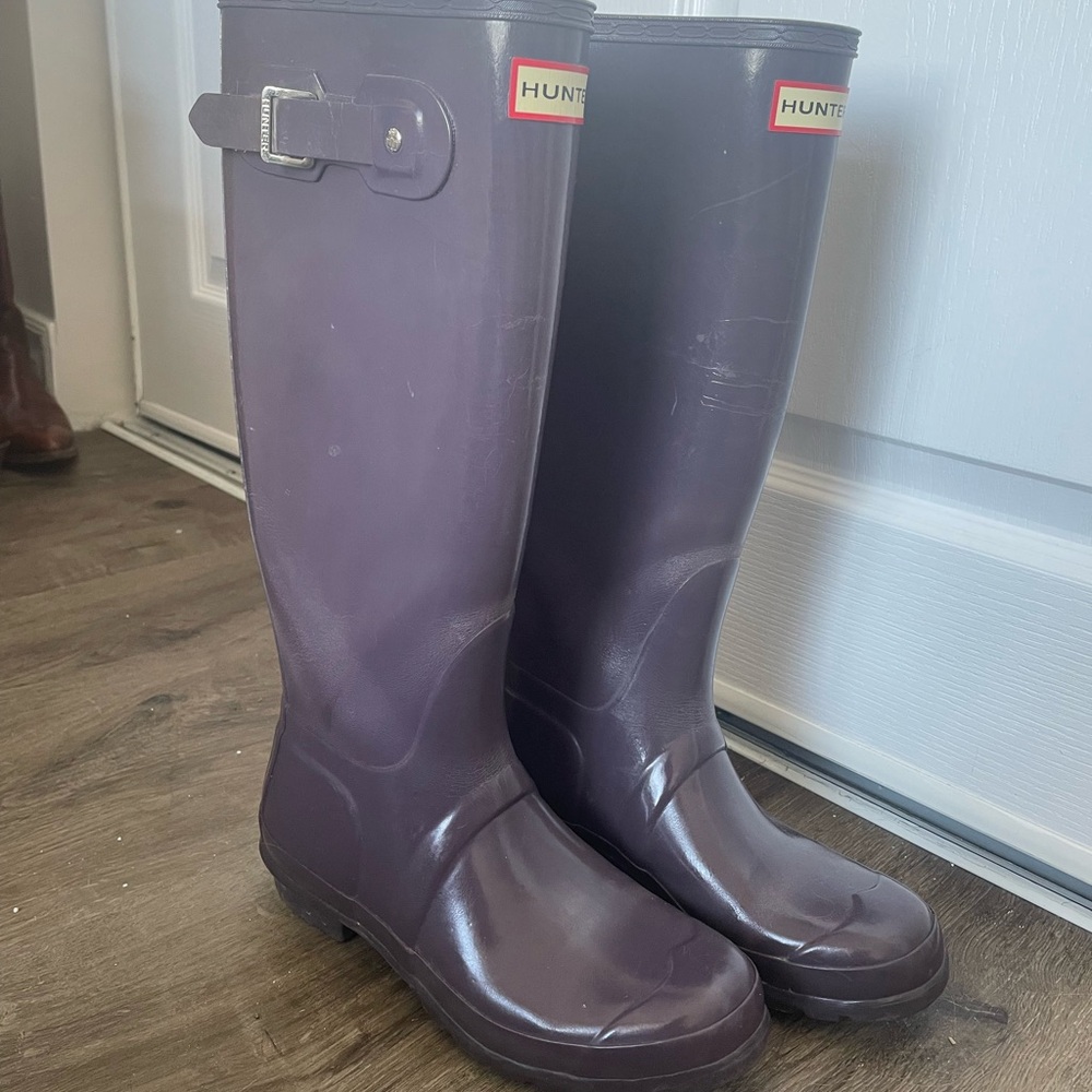 Hunter Purple Rain Boots